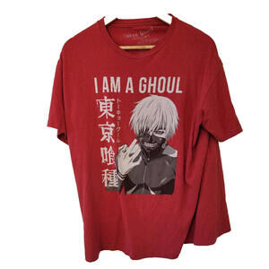 TOKYO GHOUL T SHIRT add to Your Ghoul Collection Size XL color RED